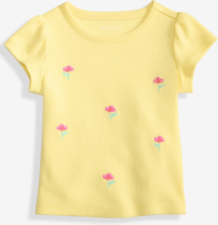 First Impressions Baby Girls Embroidered Flowers Short-Sleeve Top, Macy's Exclusive