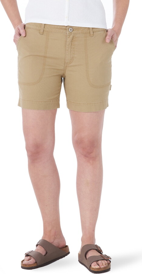 Lee Women's High Rise Stretch Canvas Short