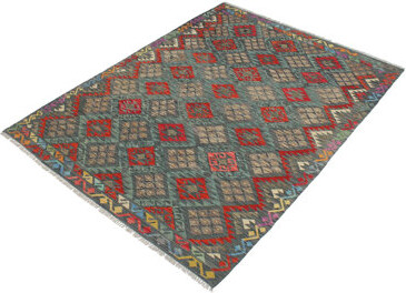 Isabelline Ceporah Southwestern Handmade Hand-Knotted Rectangle 5'1\