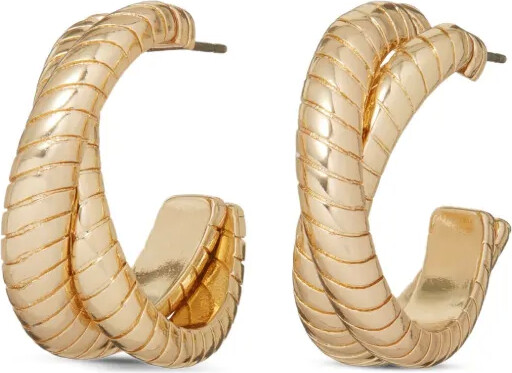 Roxanne Assoulin The Double Cobra hoop earrings