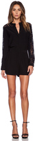 Thumbnail for your product : Zimmermann Crepe Lace Panel Playsuit