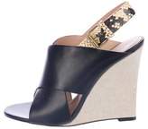 Thumbnail for your product : Celine Leather Wedge Sandals