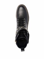 Thumbnail for your product : MICHAEL Michael Kors Haskell spike-strap leather boots