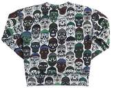 Thumbnail for your product : Molo Skulls Print Cotton Sweatshirt