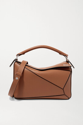 Loewe Puzzle Small Leather Shoulder Bag - Tan - One size