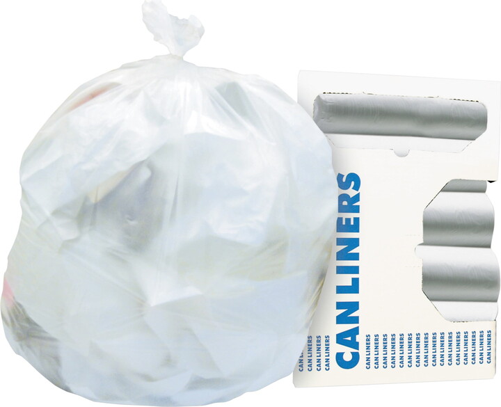 Carbon Express Heritage High-Density Coreless Trash Bags, 20-30gal, 10 mic, 30 x 37, Natural, 500/Carton