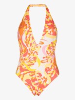 Thumbnail for your product : Emilio Pucci Lilly Print Halterneck Swimsuit