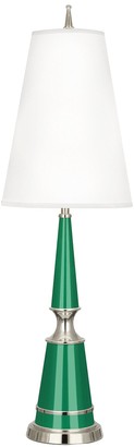 Jonathan Adler Versailles Table Lamp in Nickel with Fabric Shade