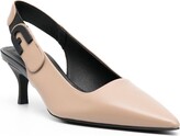 Thumbnail for your product : Furla 65mm Leather Slingback Pumps