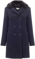 Thumbnail for your product : Whistles Kasey Faux Fur Collar Coat