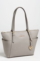 Thumbnail for your product : MICHAEL Michael Kors 'Jet Set' Leather Tote - Grey