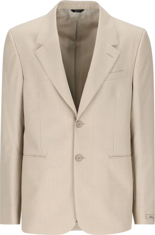 Fendi Single Breasted Tailored Blazer