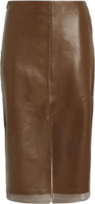 Áeron Leather Renfrow Midi Skirt