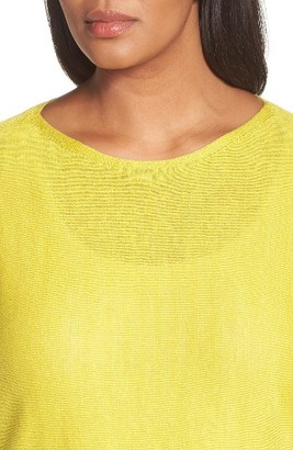 Eileen Fisher Plus Size Women's Organic Linen Crop Sweater