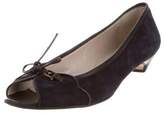Thumbnail for your product : Mayle Suede Peep-Toe Flats Navy Suede Peep-Toe Flats