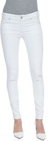 Thumbnail for your product : Sold Denim Soho Super Skinny Distressed Jeans, White (Stylist Pick!)