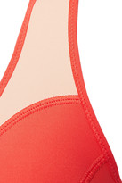 Thumbnail for your product : Calvin Klein Performance Cutout Two-tone Stretch Sports Bra