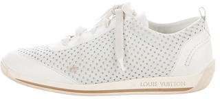 Louis Vuitton Laser Cut Leather Low-Top Sneakers