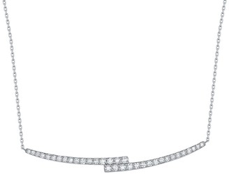 Lab Grown Diamond Smile Necklace, 5/8 Ctw 14K Solid Gold by Smiling Rocks