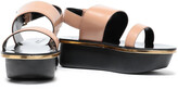 Thumbnail for your product : Marni Glossed-leather Platform Slingback Sandals