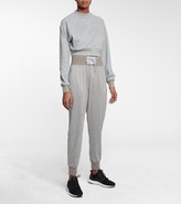Thumbnail for your product : Adam Selman Sport High-rise metallic sweatpants