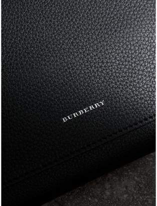 Burberry Two-tone Leather Wristlet Clutch