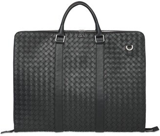 Bottega Veneta Hydrology Intreccio Leather Suit Bag