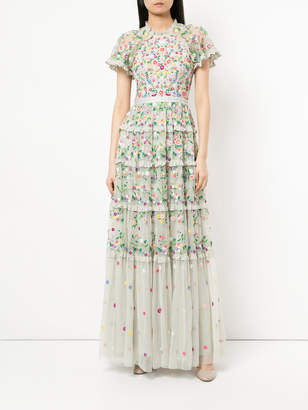 Needle & Thread embroidered floral gown