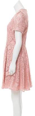 Burberry Short Sleeve Lace Dress