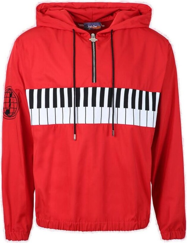 Just Don Zip Detailed Drawstring Jacket