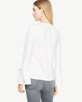 Thumbnail for your product : Ann Taylor Petite Tie Bell Sleeve Top
