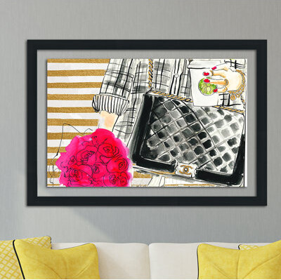Picture Perfect International 'Saturday' Framed Print