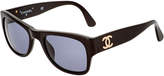 Thumbnail for your product : Chanel Black Acrylic Cc Sunglasses