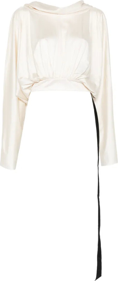 Rick Owens Gathered-Detail Hoodie