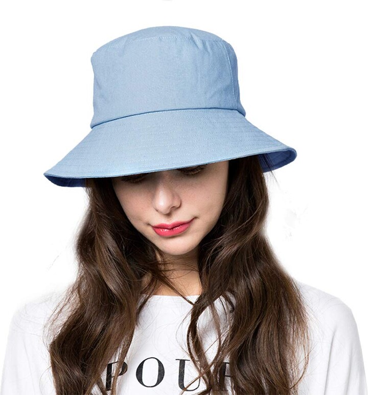 Anycosy Bucket Hats for Women Sun Beach Hat Teens Girls Wide Brim ...