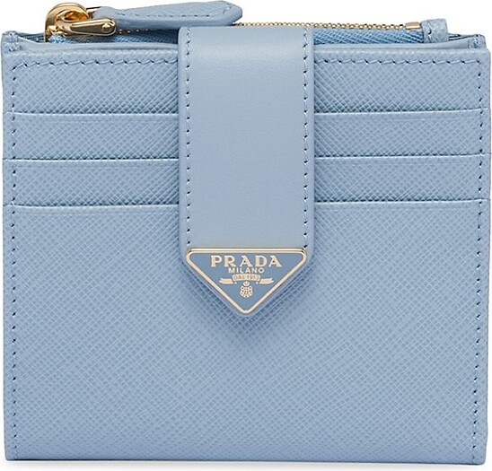 Prada Saffiano Wallet Blue