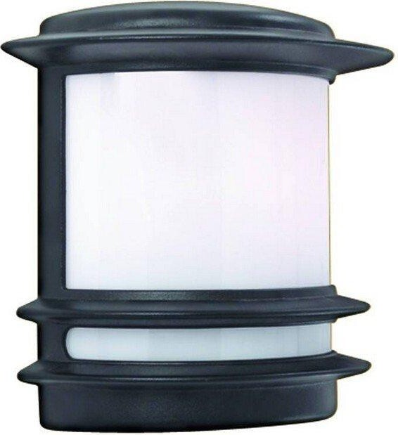 Netlighting Box 1 Light Outdoor Garden Wall Light Black IP44 E27