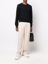 Thumbnail for your product : Acne Studios face patch V-neck jumper