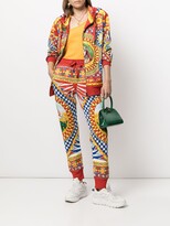 Thumbnail for your product : Dolce & Gabbana Carretto print track trousers