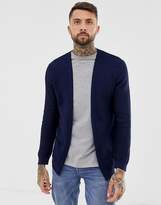 Thumbnail for your product : ASOS Design DESIGN lightweight cable cardigan in navy
