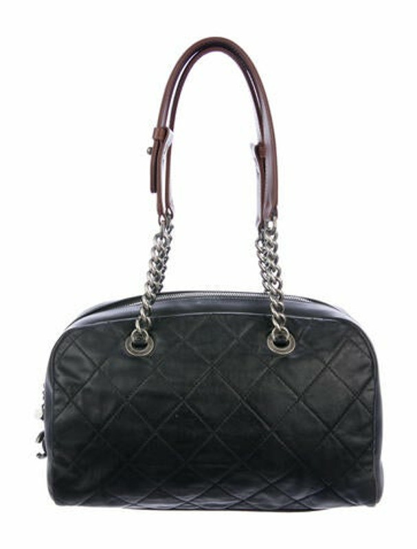 Chanel Quilted CC Bowler Bag Black ShopStyle