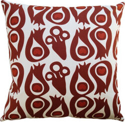 Balanced Design Hand Printed Pillows Cotton Throw Pillow