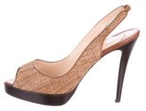 Thumbnail for your product : Christian Louboutin Peep-Toe Platform Sandals