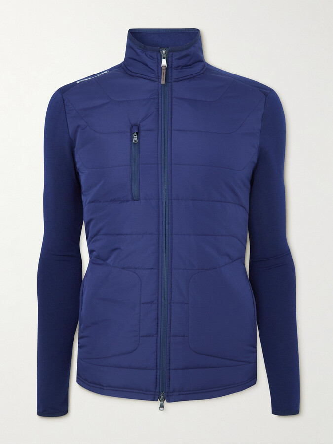 RLX Ralph Lauren LogoPrint Panelled Quilted Ripstop and StretchJersey