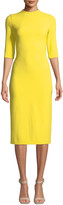 Thumbnail for your product : Alice + Olivia Delora Fitted Mock-Neck Midi Dress