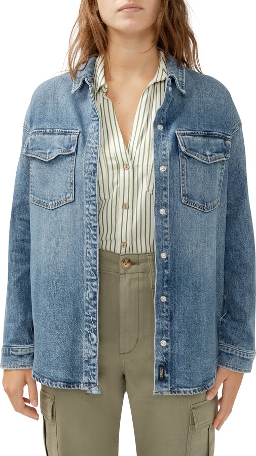 Silver Jeans Co. Oversize Denim Shirt Jacket