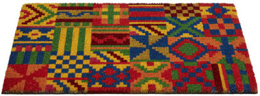 Home Furnishings by Larry Traverso Kente Collage Doormat 18x30