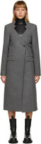 Thumbnail for your product : Peter Do Grey Wool Cut-Out Oversized Coat