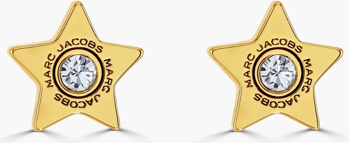 Marc Jacobs Star Stud Earrings - Gold/crystal