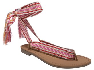Sam & Libby Women's Blossom Braided Wrap Gladiator Sandals
